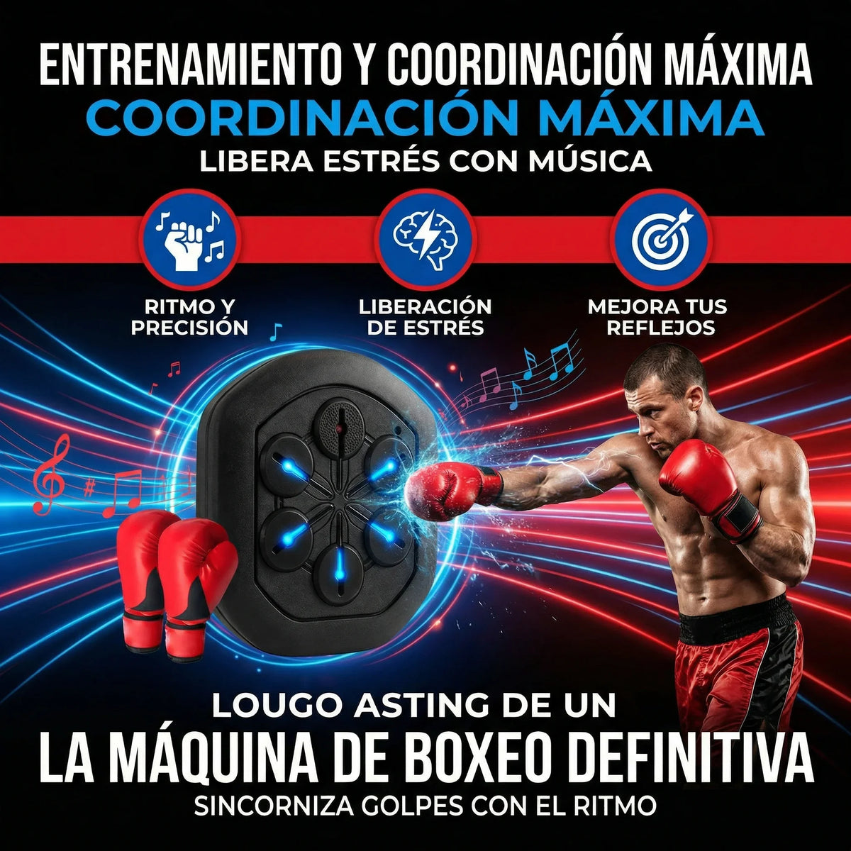 Boxing Target Inalambrico  2 Guantes Gratis🎁