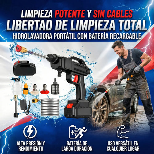 Hidrolavadora Portatil de Alta Presion